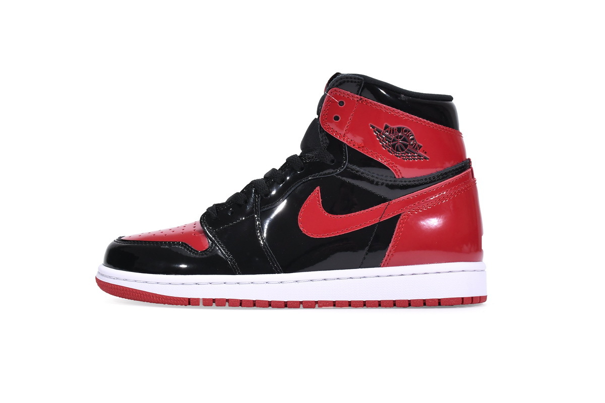  GET Jordan 1 Retro High OG Patent Bred,555088-063