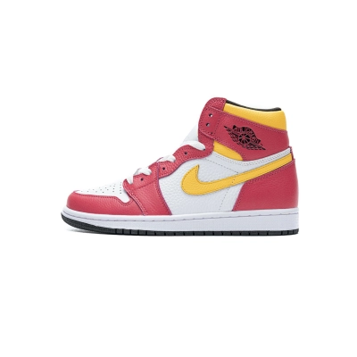  GET Jordan 1 Retro High OG Light Fusion Red,555088-603 01