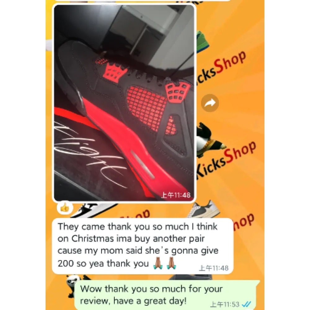 Perfectkicks Jordan 4 Retro Red Thunder reps review