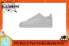 Perfectkicks (Pls buy 2 pair Perfectkicks first )GET Air Force 1 Low '07 White,CW2288-111