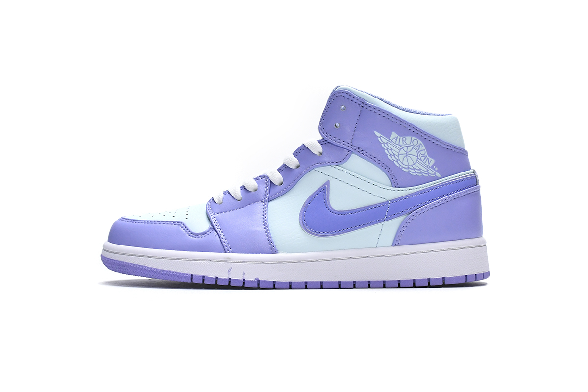  GET Jordan 1 Mid Purple Aqua,554724-500
