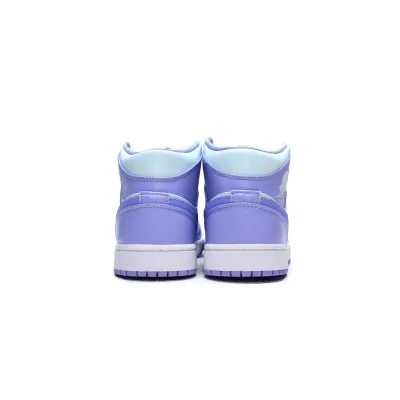  GET Jordan 1 Mid Purple Aqua,554724-500 02