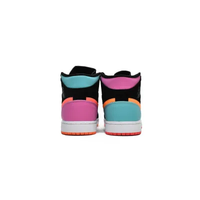  GET Jordan 1 Mid Multi-Color (GS),554725-083 02