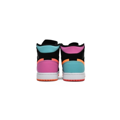  GET Jordan 1 Mid Multi-Color (GS),554725-083 02