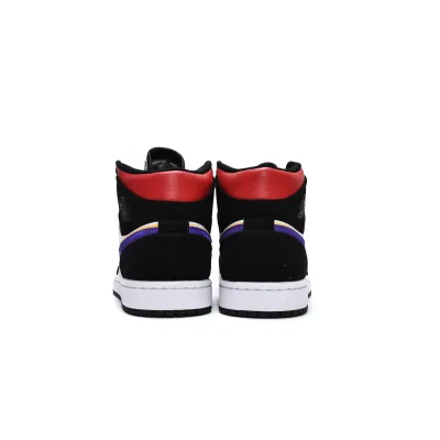  GET Jordan 1 Mid Lakers Top 3,852542-005 02