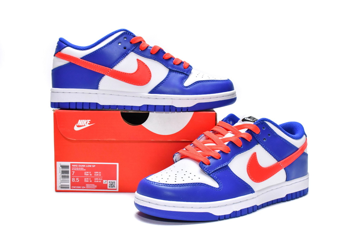  Perfectkicks Dunk Low Bright Crimson Game Royal (GS), CW1590-104