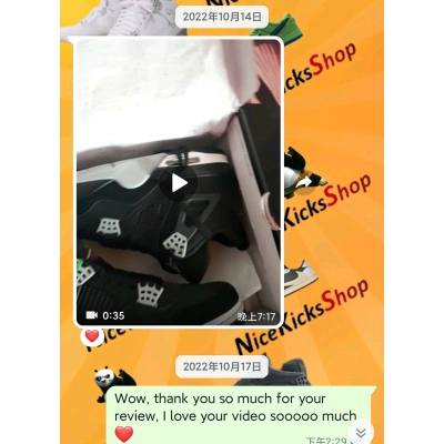 Perfectkicks Air Jordan 4 Retro Black Canvas,DH7138-006 02