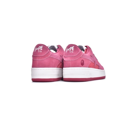  PK Bape Sk8 Sta Low Pink Suede, 1H70-191-004 02