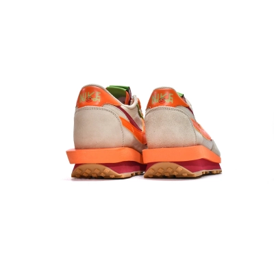  Perfectkicks LD Waffle sacai CLOT Kiss of Death Net Orange Blaze,DH1347-100 02