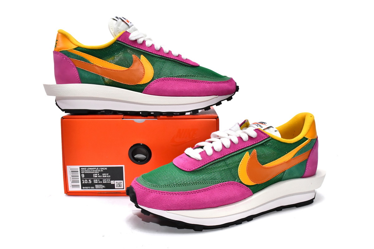  Perfectkicks  LD Waffle sacai Pine Green,BV0073-301 