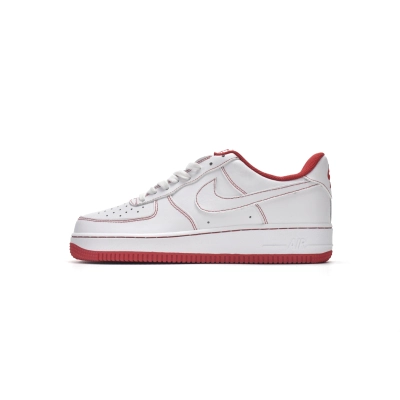  GET Air Force 1 Low Contrast Stitch Red, CV1724-100  01