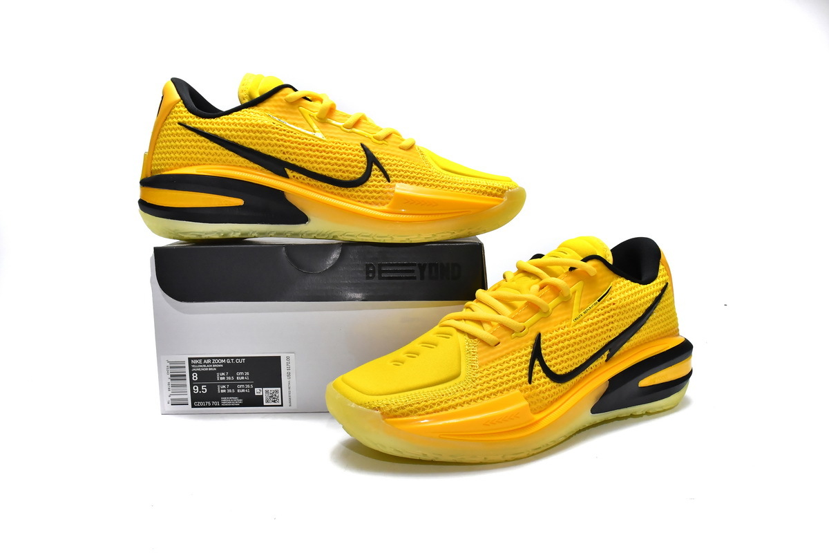  Perfectkicks Air Zoom G.T. Cut EP Yellow Black Brown，CZ0175-701