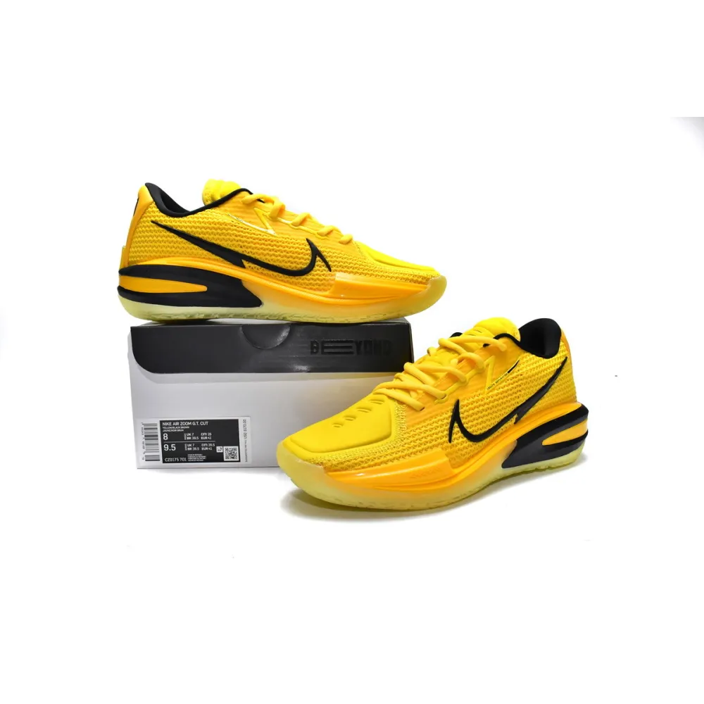 Perfectkicks Air Zoom G.T. Cut EP Yellow Black Brown，CZ0175-701