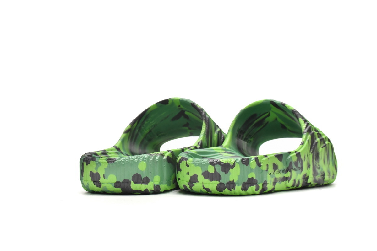  GET originals Adilette 22 Slides Black Green, HP6524 