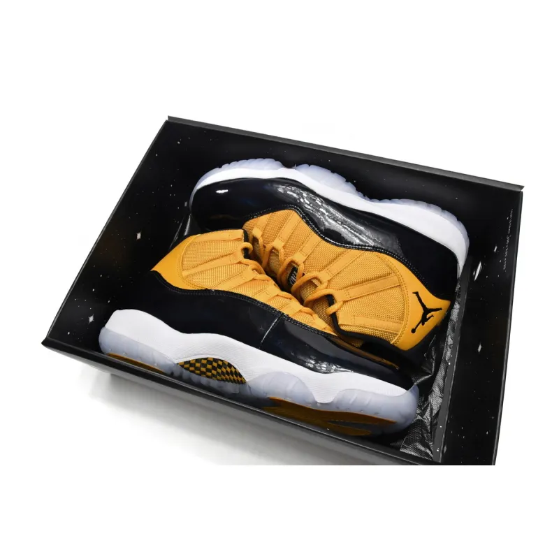 Perfectkicks  Air Jordan 11 Retro Black Yellow, CT8012-118