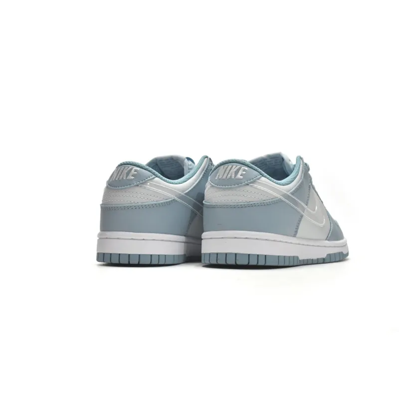  Perfectkicks Dunk Low Blue Airbrush Canvas, FN0323-400 