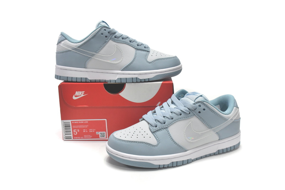  Perfectkicks Dunk Low Blue Airbrush Canvas, FN0323-400 