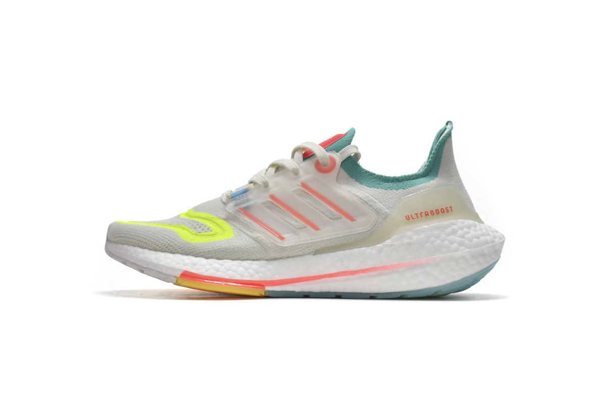  GET Ultra Boost 2022 White Blue Yellow, GX8015 
