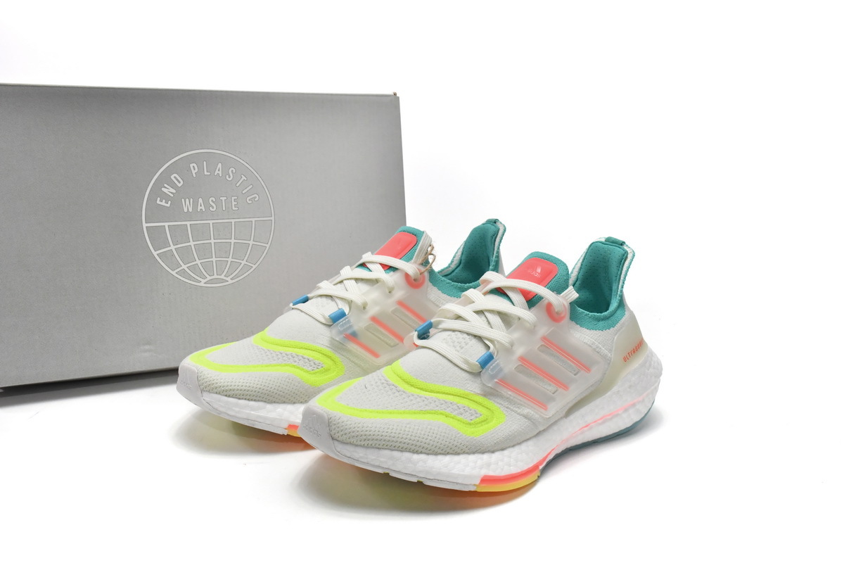  GET Ultra Boost 2022 White Blue Yellow, GX8015 