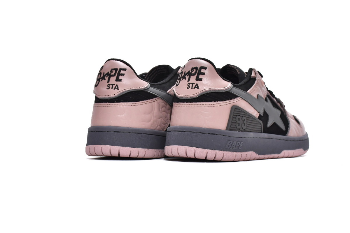  PK Bape SK8 Sta Dirty Pink Black, 1H80-191-016