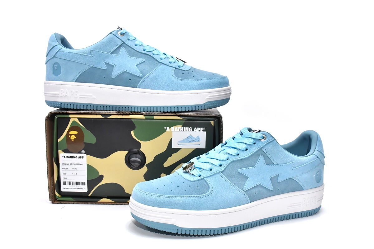  Perfectkicks A Bathing Ape Bape Sta Low Morandi Blue, 1G70-109-0008 