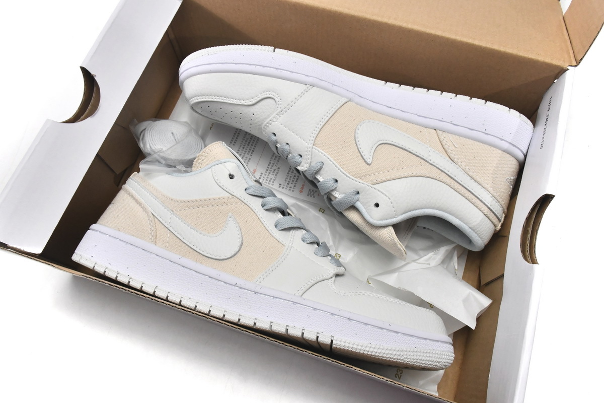  GET Jordan 1 Low Se Canvas Iris Whisper Sail (W), DQ4151-500