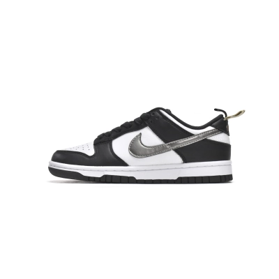  Perfectkicks Dunk Low Black White Metallic (GS), DH9764-001 01
