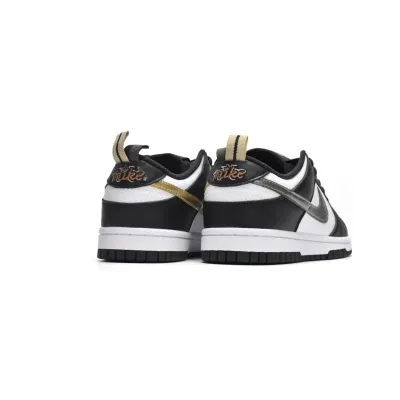  Perfectkicks Dunk Low Black White Metallic (GS), DH9764-001 02