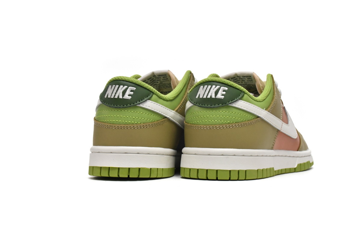  Perfectkicks Dunk Low Brown Veail Sail Vivid Green,DV9108-711 