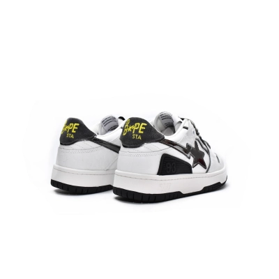  Perfectkicks A Bathing Ape Bape SK8 Sta White Silver, 1H80-191-020 02