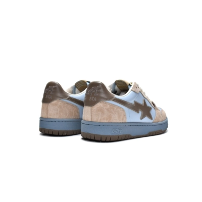  Perfectkicks A Bathing Ape Bape Sk8 Sta Low Light Blue, 1G70-109-0013 02