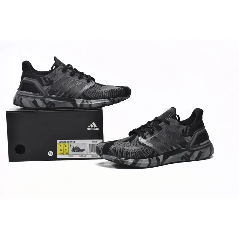 GET Ultra Boost 20 Core Black Grey, FV8329 