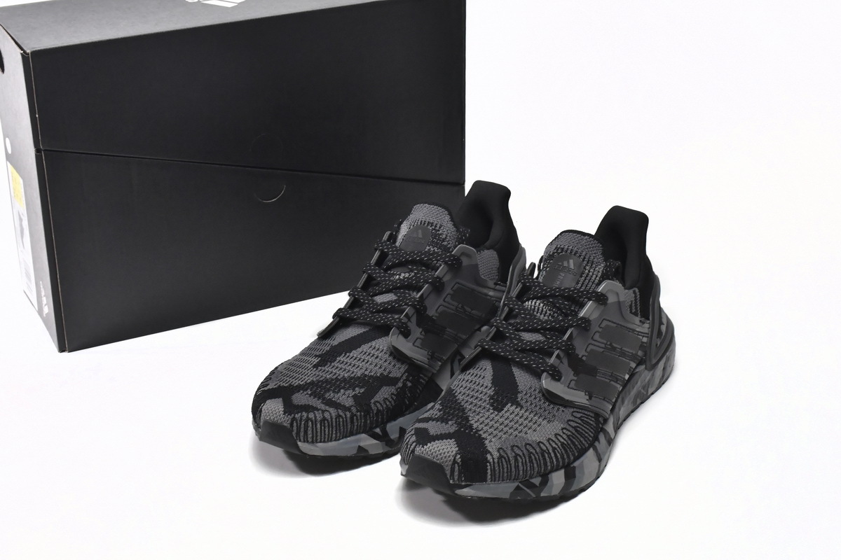  GET Ultra Boost 20 Core Black Grey, FV8329 