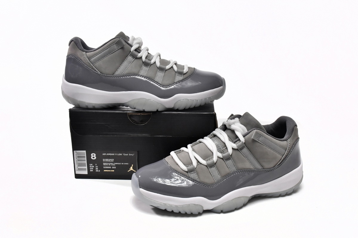  Perfectkicks  Air Jordan 11 Retro Low Cool Grey,528895-003 