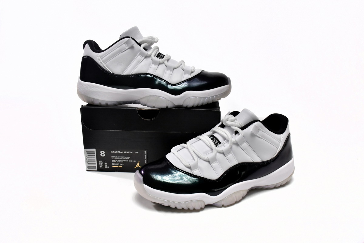  Perfectkicks  Air Jordan 11 Retro Low Emerald,528895-145