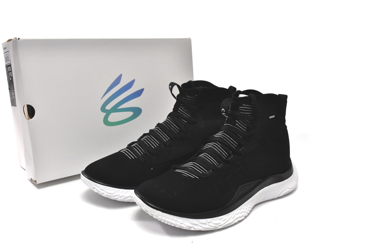  GET Under Armour Curry 4 Black White,3024861-001