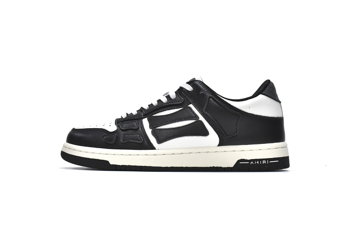  Perfectkicks AMIRI Skel Top Low Black White,MFS003-004 