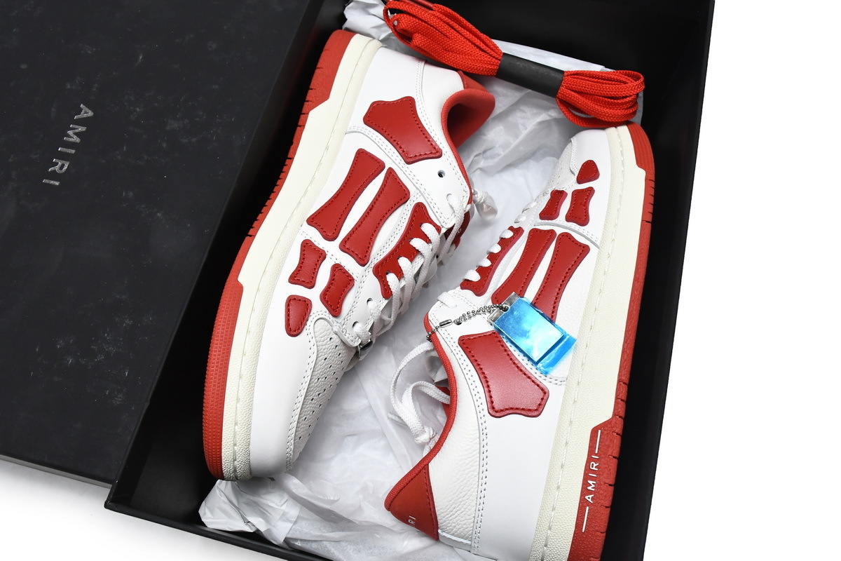  Perfectkicks AMIRI Skel Top Low White Red,MFS003-124