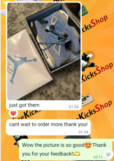  Perfectkicks Jordan 4 Retro University Blue,CT8527-400