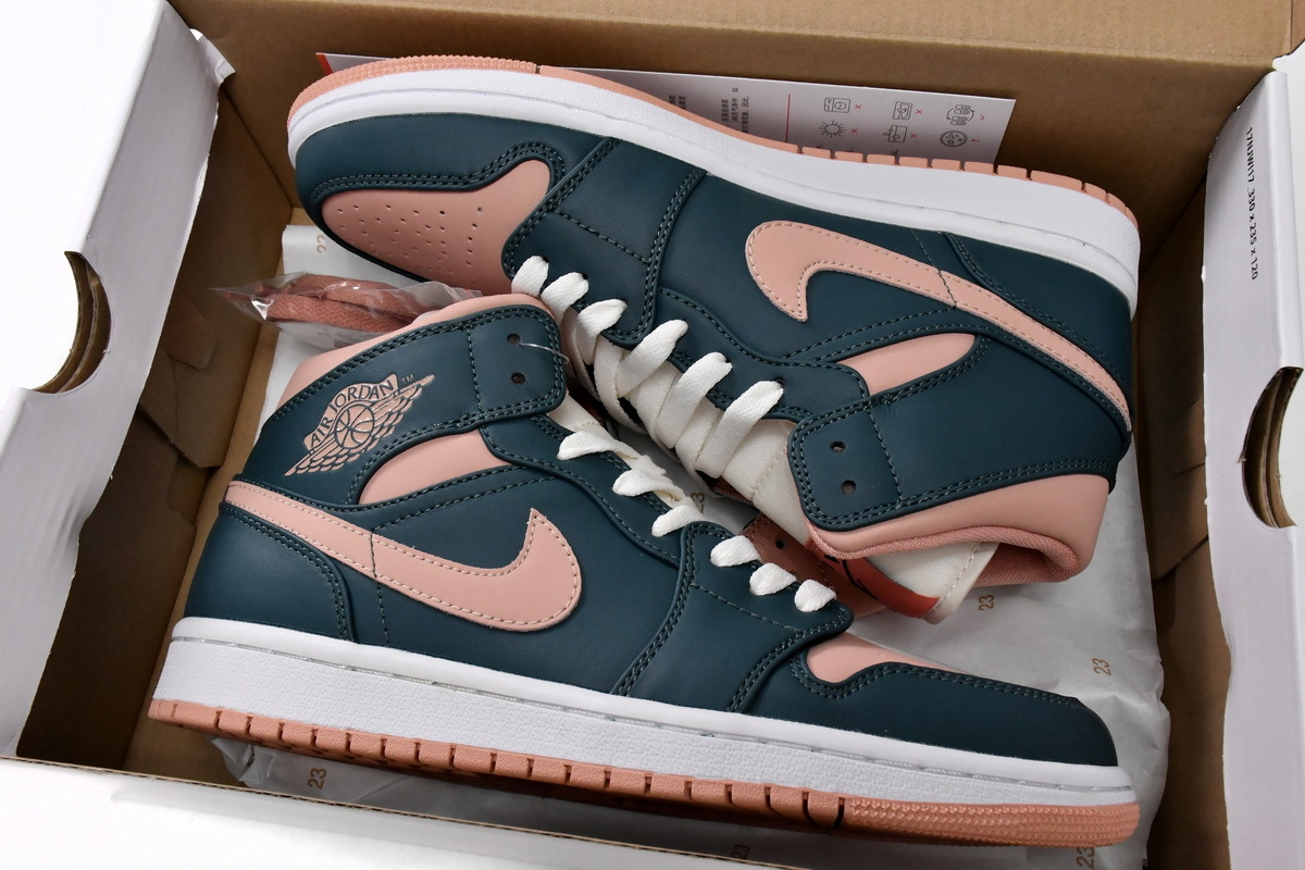  GET Jordan 1 Mid Dark Teal Green (W),BQ6472-308 