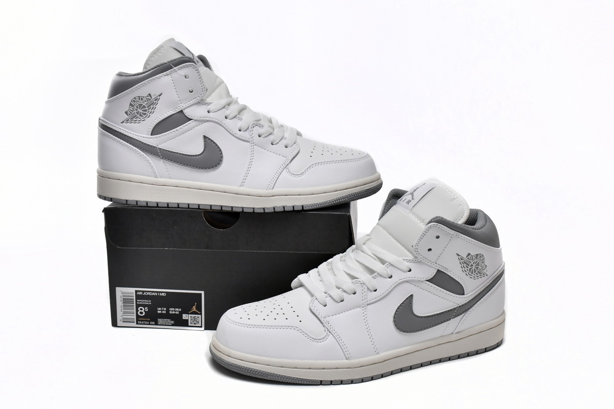  GET Jordan 1 Mid Neutral Grey