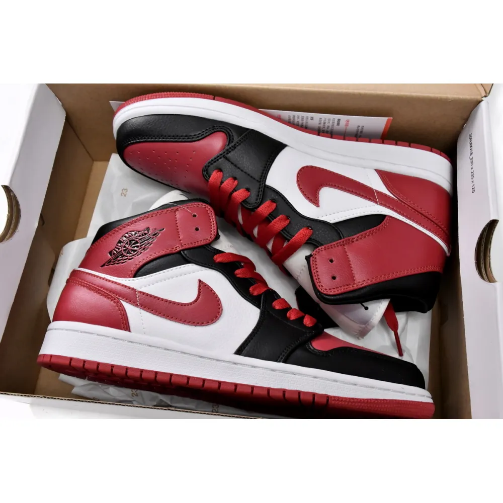 GET Jordan 1 Mid Alternate Bred Toe (W),BQ6472-079