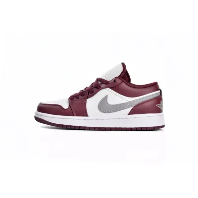 GET Jordan 1 Low White Bordeaux, 553558-615 01