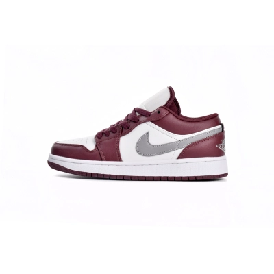  GET Jordan 1 Low White Bordeaux, 553558-615 01