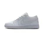 GET Jordan 1 Low White Pure Platnium,553558-130