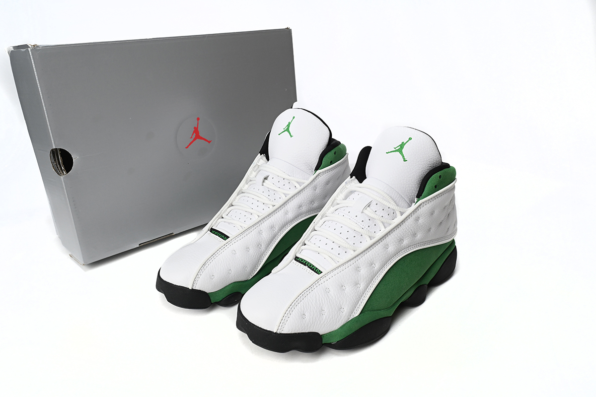  Perfectkicks Jordan 13 Retro White Lucky Green (GS),DB6536-113