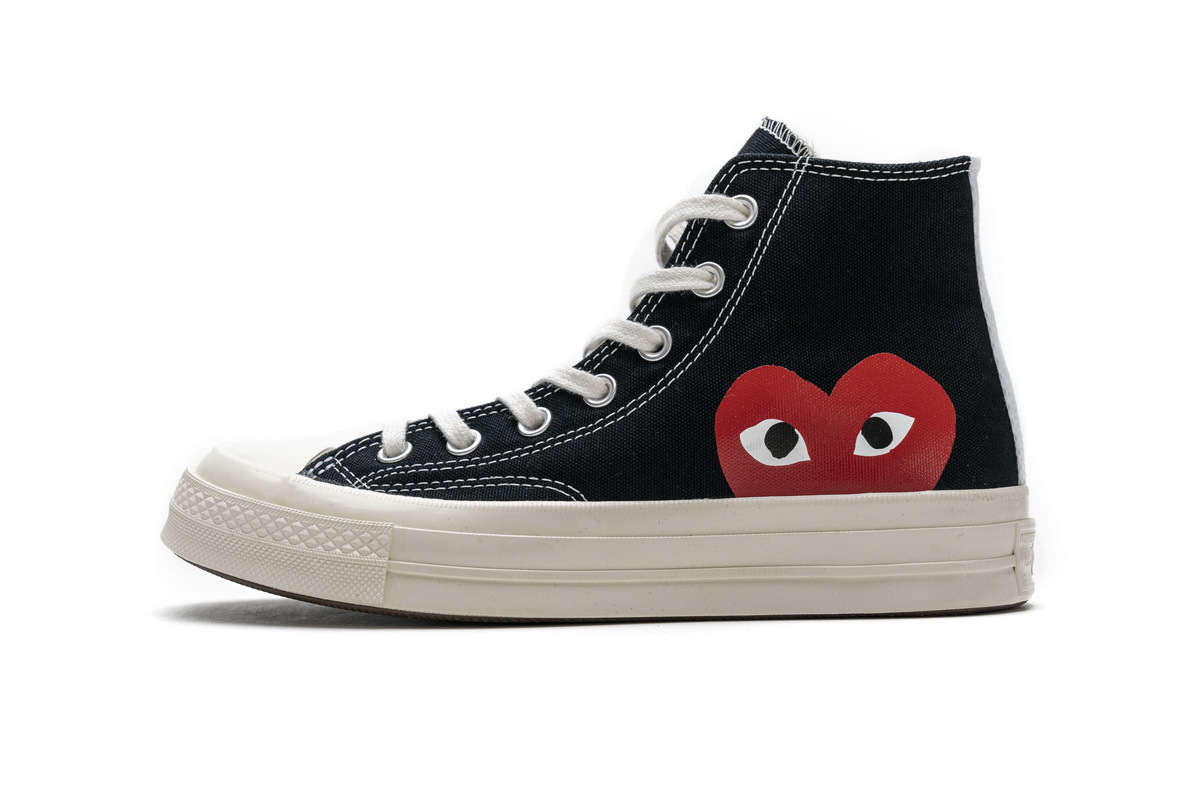  GET Converse Chuck Taylor All-Star 70 Hi Comme des Garcons PLAY Black, 150204C
