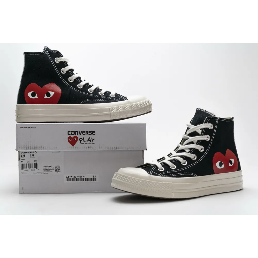 GET Converse Chuck Taylor All-Star 70 Hi Comme des Garcons PLAY Black, 150204C