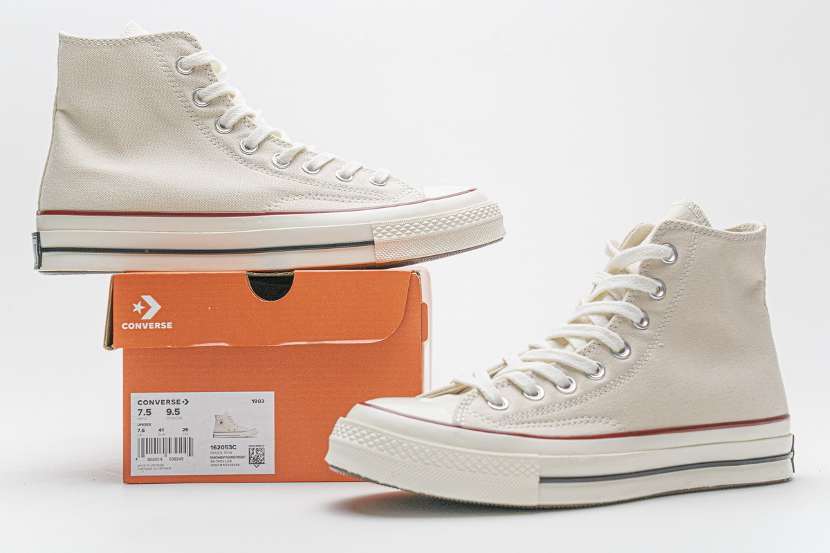  GET Converse Chuck Taylor All-Star 70 Hi Parchment,162053C/144755C