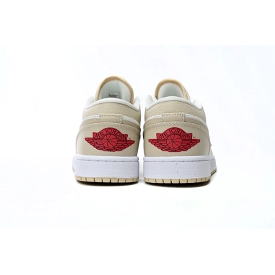  GET Jordan 1 Low SE Sail Rattan University Red, FB7168-121 02